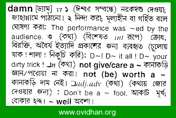 damn - Bengali Meaning - damn Meaning in Bengali at