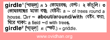 girdle - Bengali Meaning - girdle Meaning in Bengali at