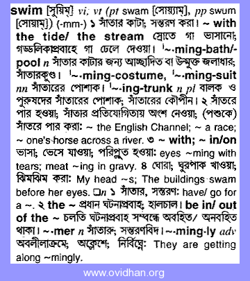 swim - Bengali Meaning - swim Meaning in Bengali at